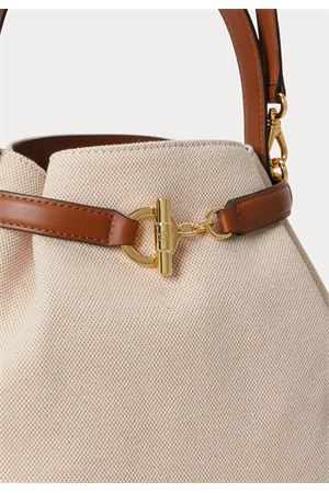 Blke Md Bckt-Bucket Bag-Medium-Crss Dye Cnvs/Nt Sm LAUREN RALPH LAUREN | Secchiello | 431P04294005